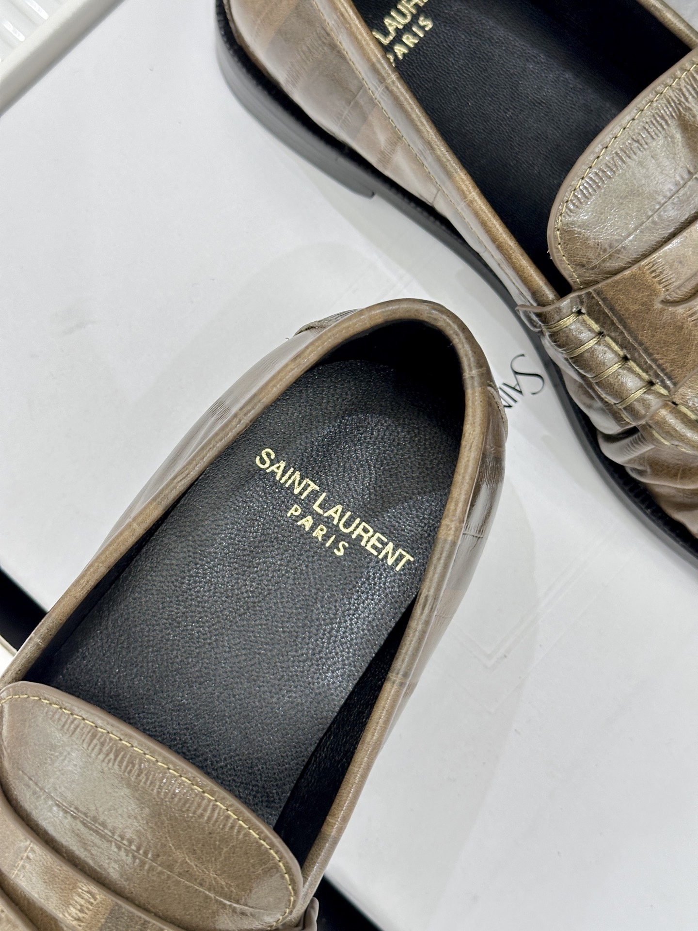 （配原版飞机盒）Saint Lauren*YSL圣罗兰26WF新品YSL小logo乐福鞋标志性的小log