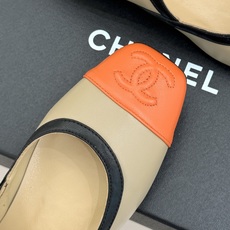 CHANE*|小香经典双C拼色方头平底玛丽珍鞋拼色方头平底设计小羊皮触感细腻亲肤双C电绣点缀鞋头复古方头 CHANE*|小香经典双C拼色方头平底玛丽珍鞋拼色方头平底设计小羊皮触感细腻亲肤双C电绣点缀鞋头复古方头
