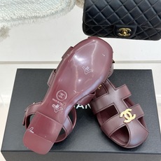 凉鞋CHANE*|小香26M新品双C镂空罗马平底凉鞋P金属双C闪耀鞋身中央镂空交错勾勒复古线条平底设计行 凉鞋CHANE*|小香26M新品双C镂空罗马平底凉鞋P金属双C闪耀鞋身中央镂空交错勾勒复古线条平底设计行
