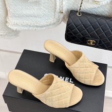 CHANE*|小香26A新品菱格鱼嘴高跟拖鞋26A早秋封神单品金属双C闪得挪不开眼经典菱格纹高级感拉满鞋 CHANE*|小香26A新品菱格鱼嘴高跟拖鞋26A早秋封神单品金属双C闪得挪不开眼经典菱格纹高级感拉满鞋
