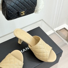 CHANE*|小香26A新品菱格鱼嘴高跟拖鞋26A早秋封神单品金属双C闪得挪不开眼经典菱格纹高级感拉满鞋 CHANE*|小香26A新品菱格鱼嘴高跟拖鞋26A早秋封神单品金属双C闪得挪不开眼经典菱格纹高级感拉满鞋