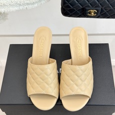 CHANE*|小香26A新品菱格鱼嘴高跟拖鞋26A早秋封神单品金属双C闪得挪不开眼经典菱格纹高级感拉满鞋 CHANE*|小香26A新品菱格鱼嘴高跟拖鞋26A早秋封神单品金属双C闪得挪不开眼经典菱格纹高级感拉满鞋