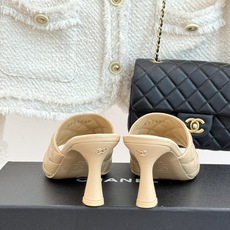 CHANE*|小香26A新品菱格鱼嘴高跟拖鞋26A早秋封神单品金属双C闪得挪不开眼经典菱格纹高级感拉满鞋 CHANE*|小香26A新品菱格鱼嘴高跟拖鞋26A早秋封神单品金属双C闪得挪不开眼经典菱格纹高级感拉满鞋
