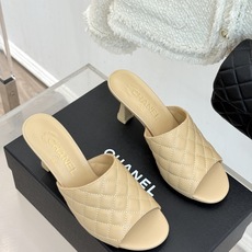 CHANE*|小香26A新品菱格鱼嘴高跟拖鞋26A早秋封神单品金属双C闪得挪不开眼经典菱格纹高级感拉满鞋 CHANE*|小香26A新品菱格鱼嘴高跟拖鞋26A早秋封神单品金属双C闪得挪不开眼经典菱格纹高级感拉满鞋