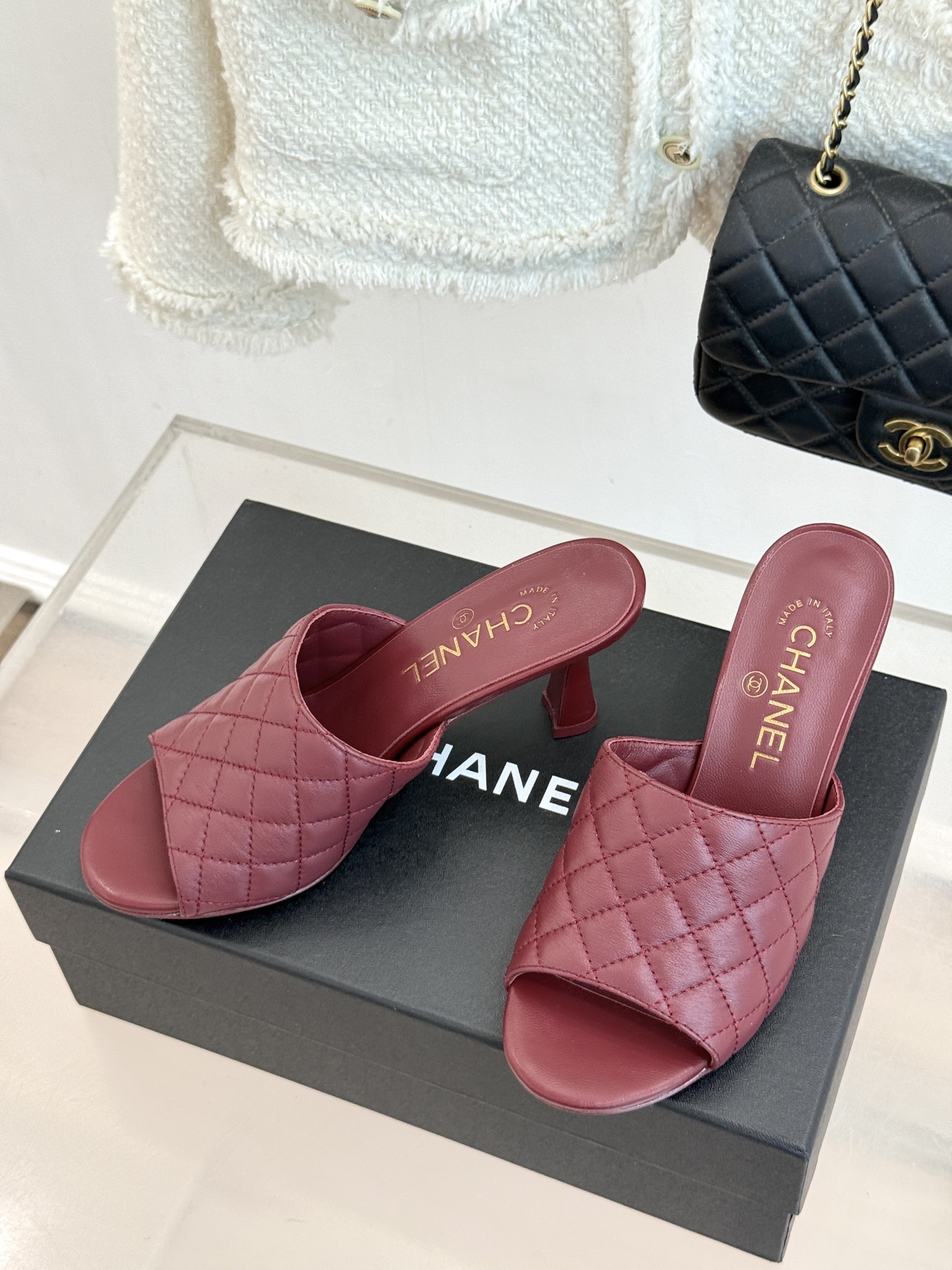 CHANE*|小香26A新品菱格鱼嘴高跟拖鞋26A早秋封神单品金属双C闪得挪不开眼经典菱格纹高级感拉满鞋 CHANE*|小香26A新品菱格鱼嘴高跟拖鞋26A早秋封神单品金属双C闪得挪不开眼经典菱格纹高级感拉满鞋