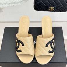 CHANE*|小香26A新品大双C菱格鱼嘴高跟拖鞋26A早秋王炸登场大双C菱格惊艳全场经典菱格纹铺满鞋面 CHANE*|小香26A新品大双C菱格鱼嘴高跟拖鞋26A早秋王炸登场大双C菱格惊艳全场经典菱格纹铺满鞋面