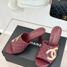 CHANE*|小香26A新品大双C菱格鱼嘴高跟拖鞋26A早秋王炸登场大双C菱格惊艳全场经典菱格纹铺满鞋面 CHANE*|小香26A新品大双C菱格鱼嘴高跟拖鞋26A早秋王炸登场大双C菱格惊艳全场经典菱格纹铺满鞋面