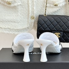 CHANE*|小香26A新品大双C菱格鱼嘴高跟拖鞋26A早秋王炸登场大双C菱格惊艳全场经典菱格纹铺满鞋面 CHANE*|小香26A新品大双C菱格鱼嘴高跟拖鞋26A早秋王炸登场大双C菱格惊艳全场经典菱格纹铺满鞋面