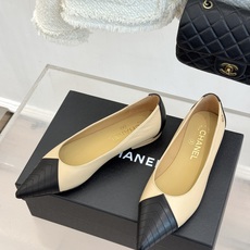 CHANE*|小香26A新品拼色双C尖头平底单鞋26A早秋王炸拼色单鞋撞色拼接自带高级氛围感双C暗纹低调 CHANE*|小香26A新品拼色双C尖头平底单鞋26A早秋王炸拼色单鞋撞色拼接自带高级氛围感双C暗纹低调