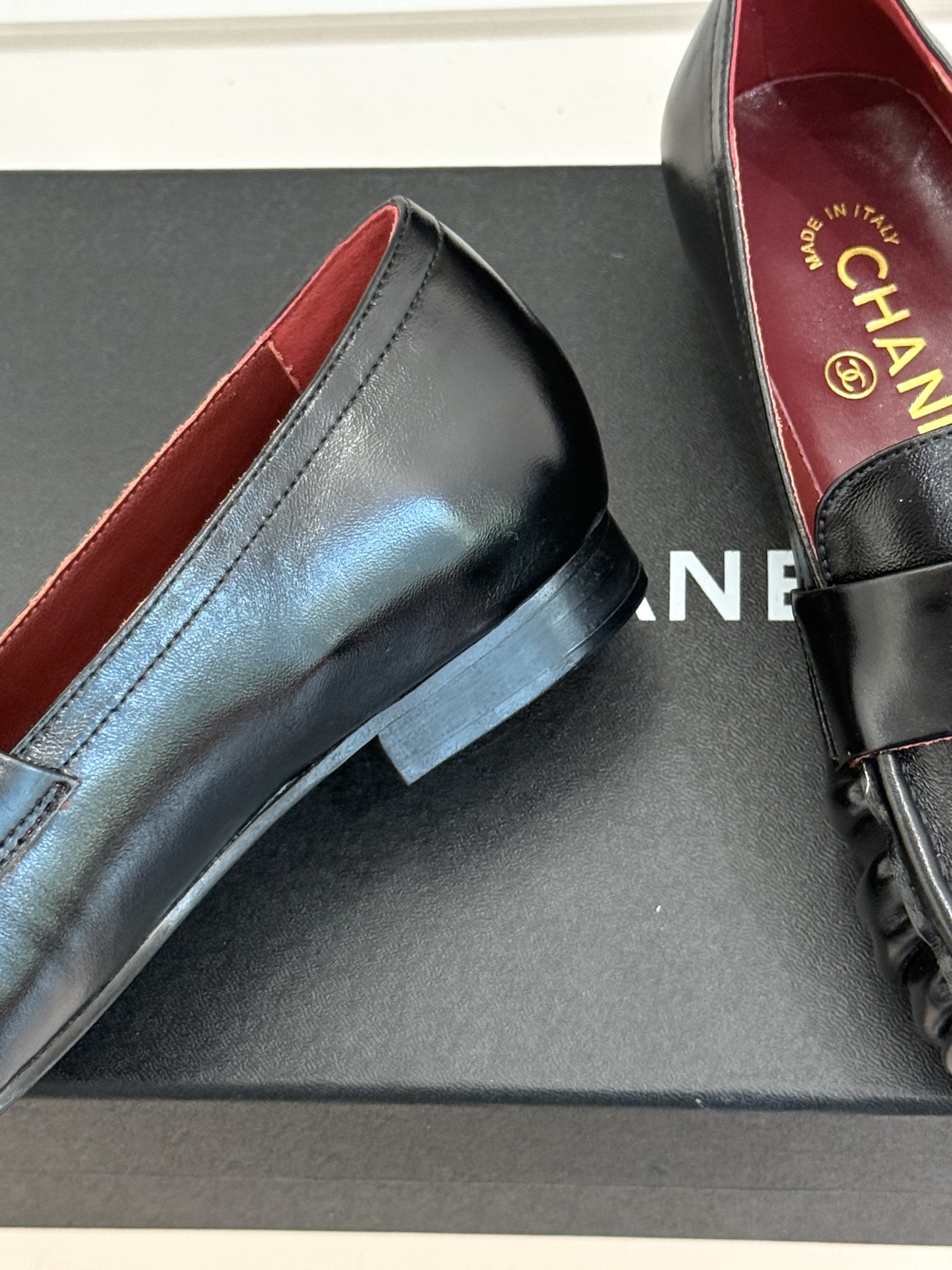 CHANE*｜小香26A新品老钱风褶皱乐福半拖26A早秋老钱风神鞋褶皱肌理揉进松弛感双C金属扣低调闪微光