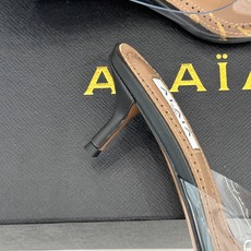ALAÏA/阿莱亚26WF新品走秀胶片花卉系列尖头高跟凉鞋拖鞋朦胧胶片晕染花卉诗意尖头线条锋利又柔美高跟 ALAÏA/阿莱亚26WF新品走秀胶片花卉系列尖头高跟凉鞋拖鞋朦胧胶片晕染花卉诗意尖头线条锋利又柔美高跟