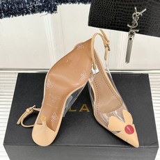 ALAÏA/阿莱亚26WF新品走秀胶片花卉系列尖头高跟凉鞋拖鞋朦胧胶片晕染花卉诗意尖头线条锋利又柔美高跟 ALAÏA/阿莱亚26WF新品走秀胶片花卉系列尖头高跟凉鞋拖鞋朦胧胶片晕染花卉诗意尖头线条锋利又柔美高跟