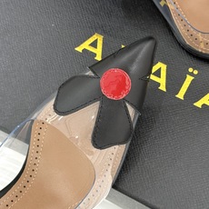 ALAÏA/阿莱亚26WF新品走秀胶片花卉系列尖头高跟凉鞋拖鞋朦胧胶片晕染花卉诗意尖头线条锋利又柔美高跟 ALAÏA/阿莱亚26WF新品走秀胶片花卉系列尖头高跟凉鞋拖鞋朦胧胶片晕染花卉诗意尖头线条锋利又柔美高跟