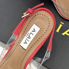 ALAÏA/阿莱亚26WF新品走秀胶片花卉系列尖头高跟凉鞋拖鞋朦胧胶片晕染花卉诗意尖头线条锋利又柔美高跟 ALAÏA/阿莱亚26WF新品走秀胶片花卉系列尖头高跟凉鞋拖鞋朦胧胶片晕染花卉诗意尖头线条锋利又柔美高跟