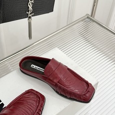 Jil Sander/吉尔桑达 26WF新品老钱风褶皱一脚蹬平底包头半拖老钱风的终极答案褶皱肌理藏着高级 Jil Sander/吉尔桑达 26WF新品老钱风褶皱一脚蹬平底包头半拖老钱风的终极答案褶皱肌理藏着高级