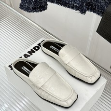 Jil Sander/吉尔桑达 26WF新品老钱风褶皱一脚蹬平底包头半拖老钱风的终极答案褶皱肌理藏着高级 Jil Sander/吉尔桑达 26WF新品老钱风褶皱一脚蹬平底包头半拖老钱风的终极答案褶皱肌理藏着高级
