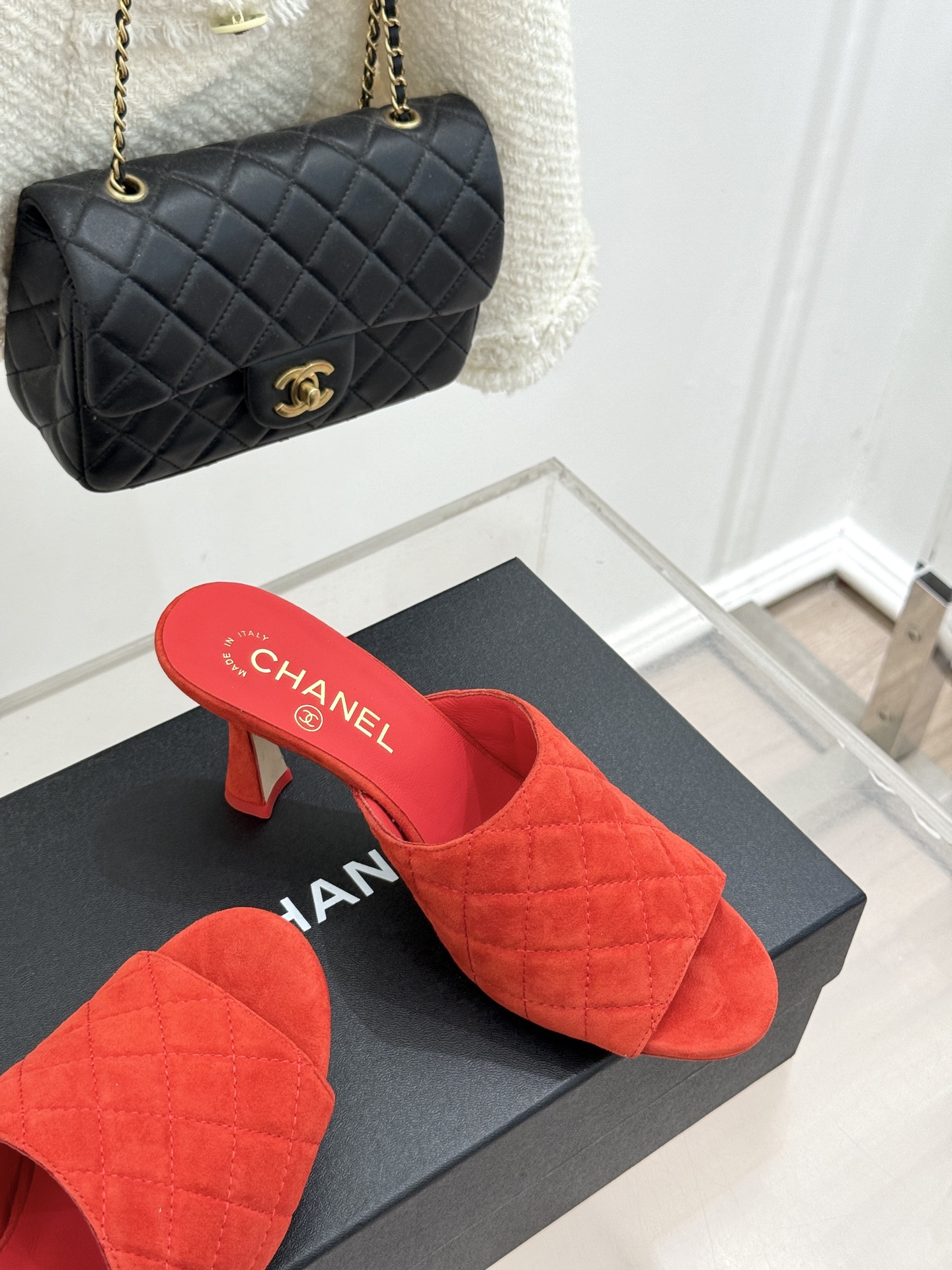 CHANE*|小香26A新品菱格鱼嘴高跟拖鞋26A早秋封神单品金属双C闪得挪不开眼经典菱格纹高级感拉满鞋 CHANE*|小香26A新品菱格鱼嘴高跟拖鞋26A早秋封神单品金属双C闪得挪不开眼经典菱格纹高级感拉满鞋