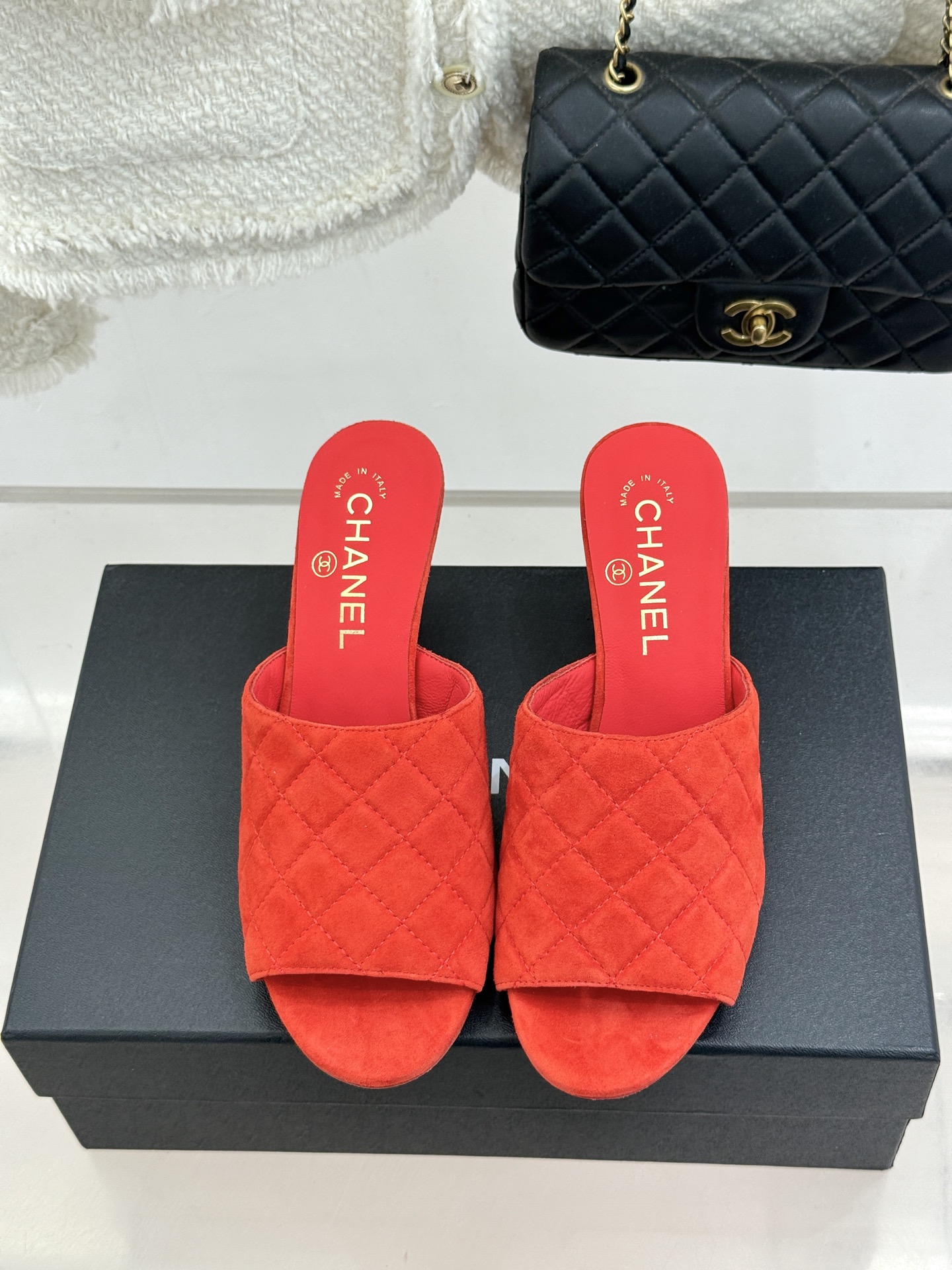 CHANE*|小香26A新品菱格鱼嘴高跟拖鞋26A早秋封神单品金属双C闪得挪不开眼经典菱格纹高级感拉满鞋 CHANE*|小香26A新品菱格鱼嘴高跟拖鞋26A早秋封神单品金属双C闪得挪不开眼经典菱格纹高级感拉满鞋