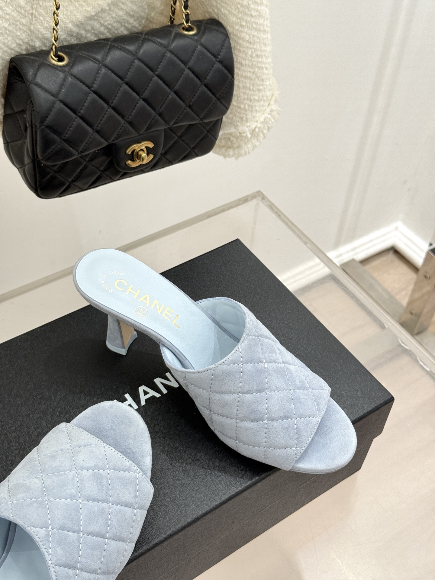 CHANE*|小香26A新品菱格鱼嘴高跟拖鞋26A早秋封神单品金属双C闪得挪不开眼经典菱格纹高级感拉满鞋 CHANE*|小香26A新品菱格鱼嘴高跟拖鞋26A早秋封神单品金属双C闪得挪不开眼经典菱格纹高级感拉满鞋