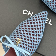 CHANE*|小香26A双C蝴蝶结编织镂空尖头穆勒半拖法式优雅藏在每处细节手工编织纹理精致独特立体蝴蝶结 CHANE*|小香26A双C蝴蝶结编织镂空尖头穆勒半拖法式优雅藏在每处细节手工编织纹理精致独特立体蝴蝶结