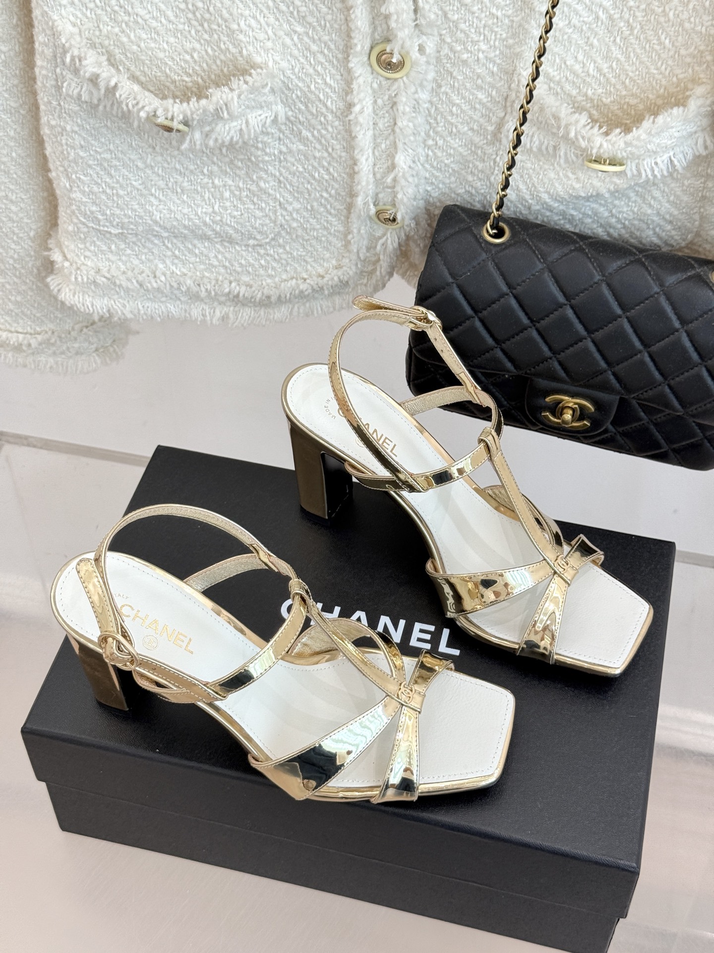 CHANE*|小香26A双C细带方头细跟高跟凉鞋Chanel 26A 工坊新作双C细带方头高跟凉鞋把法式 CHANE*|小香26A双C细带方头细跟高跟凉鞋Chanel 26A 工坊新作双C细带方头高跟凉鞋把法式