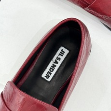 Jil Sander/吉尔桑达极 26WF新品老钱风方头复古褶皱一脚蹬乐福鞋老钱风方头褶皱乐福鞋复古褶皱 Jil Sander/吉尔桑达极 26WF新品老钱风方头复古褶皱一脚蹬乐福鞋老钱风方头褶皱乐福鞋复古褶皱