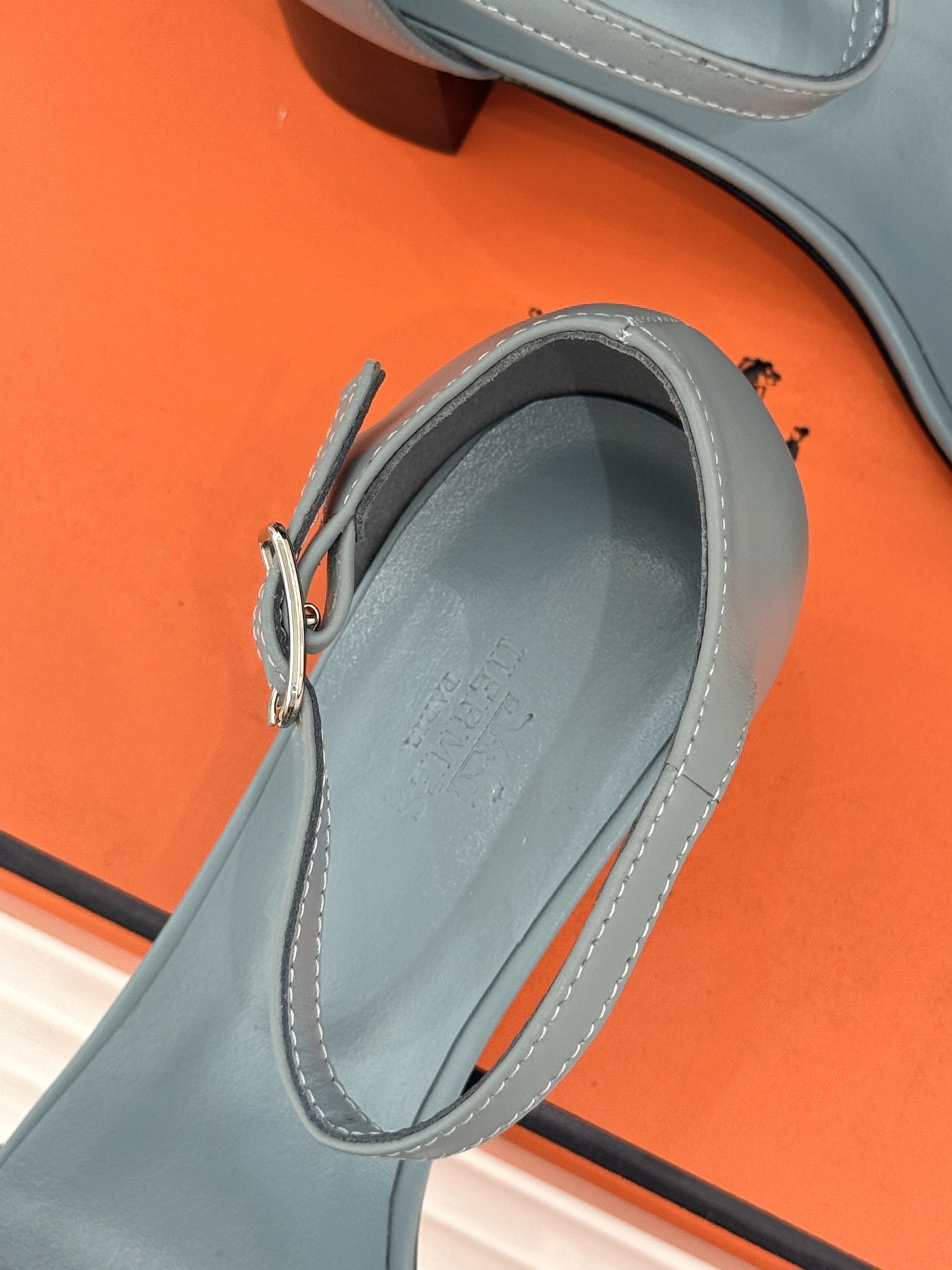 Hermès/爱马仕26WF新品Marquise 50高跟凉鞋H家26WF春夏新作甄选意产小羊皮打造哑光