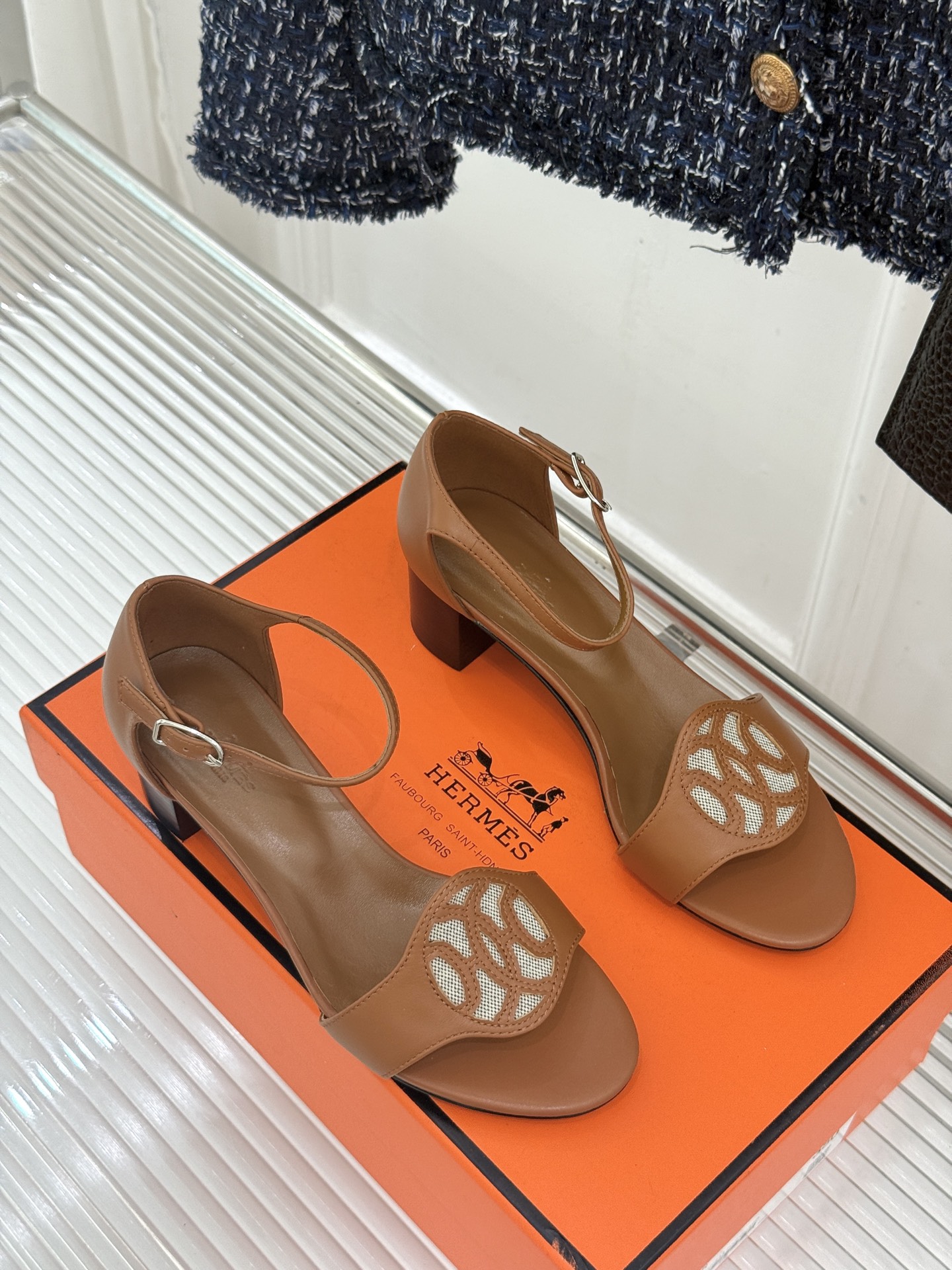 Hermès/爱马仕26WF新品Marquise 50高跟凉鞋H家26WF春夏新作甄选意产小羊皮打造哑光 Hermès/爱马仕26WF新品Marquise 50高跟凉鞋H家26WF春夏新作甄选意产小羊皮打造哑光
