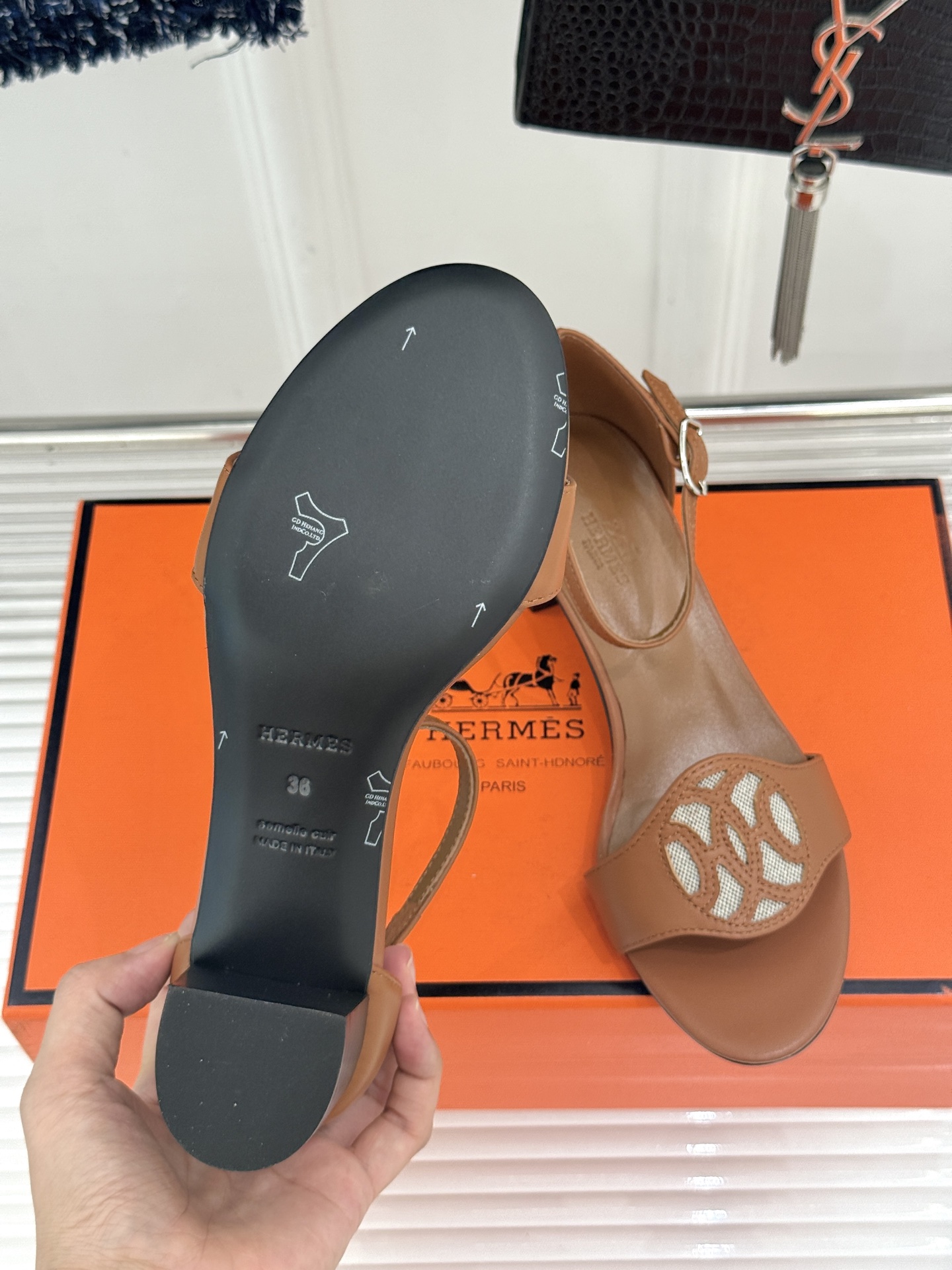 Hermès/爱马仕26WF新品Marquise 50高跟凉鞋H家26WF春夏新作甄选意产小羊皮打造哑光 Hermès/爱马仕26WF新品Marquise 50高跟凉鞋H家26WF春夏新作甄选意产小羊皮打造哑光
