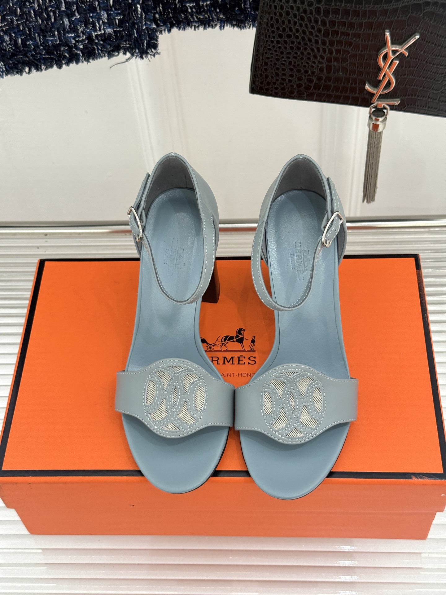 Hermès/爱马仕26WF新品Marquise 50高跟凉鞋H家26WF春夏新作甄选意产小羊皮打造哑光 Hermès/爱马仕26WF新品Marquise 50高跟凉鞋H家26WF春夏新作甄选意产小羊皮打造哑光