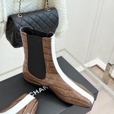 CHANE*|小香26A秋冬新品 鳄鱼纹拼接方头切尔西短靴 秋冬鞋柜C位担当 小众不撞款回头率高 时髦精闭眼入不亏 复古 CHANE*|小香26A秋冬新品 鳄鱼纹拼接方头切尔西短靴 秋冬鞋柜C位担当 小众不撞款回头率高 时髦精闭眼入不亏 复古