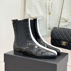 CHANE*|小香26A秋冬新品 鳄鱼纹拼接方头切尔西短靴 秋冬鞋柜C位担当 小众不撞款回头率高 时髦精闭眼入不亏 复古 CHANE*|小香26A秋冬新品 鳄鱼纹拼接方头切尔西短靴 秋冬鞋柜C位担当 小众不撞款回头率高 时髦精闭眼入不亏 复古