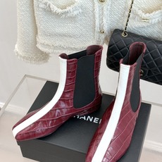 CHANE*|小香26A秋冬新品 鳄鱼纹拼接方头切尔西短靴 秋冬鞋柜C位担当 小众不撞款回头率高 时髦精闭眼入不亏 复古 CHANE*|小香26A秋冬新品 鳄鱼纹拼接方头切尔西短靴 秋冬鞋柜C位担当 小众不撞款回头率高 时髦精闭眼入不亏 复古