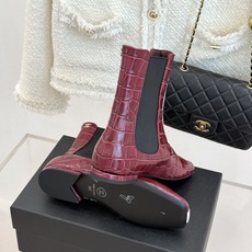 CHANE*|小香26A秋冬新品 鳄鱼纹拼接方头切尔西短靴 秋冬鞋柜C位担当 小众不撞款回头率高 时髦精闭眼入不亏 复古 CHANE*|小香26A秋冬新品 鳄鱼纹拼接方头切尔西短靴 秋冬鞋柜C位担当 小众不撞款回头率高 时髦精闭眼入不亏 复古