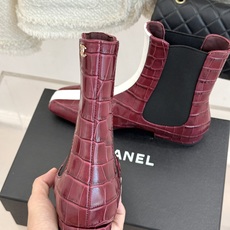 CHANE*|小香26A秋冬新品 鳄鱼纹拼接方头切尔西短靴 秋冬鞋柜C位担当 小众不撞款回头率高 时髦精闭眼入不亏 复古 CHANE*|小香26A秋冬新品 鳄鱼纹拼接方头切尔西短靴 秋冬鞋柜C位担当 小众不撞款回头率高 时髦精闭眼入不亏 复古