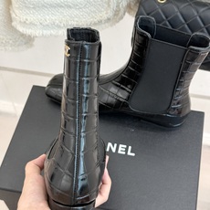 CHANE*|小香26A秋冬新品 鳄鱼纹拼接方头切尔西短靴 秋冬鞋柜C位担当 小众不撞款回头率高 时髦精闭眼入不亏 复古 CHANE*|小香26A秋冬新品 鳄鱼纹拼接方头切尔西短靴 秋冬鞋柜C位担当 小众不撞款回头率高 时髦精闭眼入不亏 复古