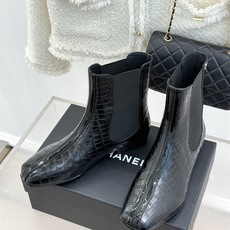 CHANE*|小香26A秋冬新品 鳄鱼纹拼接方头切尔西短靴 秋冬鞋柜C位担当 小众不撞款回头率高 时髦精闭眼入不亏 复古 CHANE*|小香26A秋冬新品 鳄鱼纹拼接方头切尔西短靴 秋冬鞋柜C位担当 小众不撞款回头率高 时髦精闭眼入不亏 复古