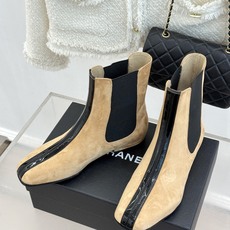 CHANE*|小香26A秋冬新品 鳄鱼纹拼接方头切尔西短靴 秋冬鞋柜C位担当 小众不撞款回头率高 时髦精闭眼入不亏 复古 CHANE*|小香26A秋冬新品 鳄鱼纹拼接方头切尔西短靴 秋冬鞋柜C位担当 小众不撞款回头率高 时髦精闭眼入不亏 复古