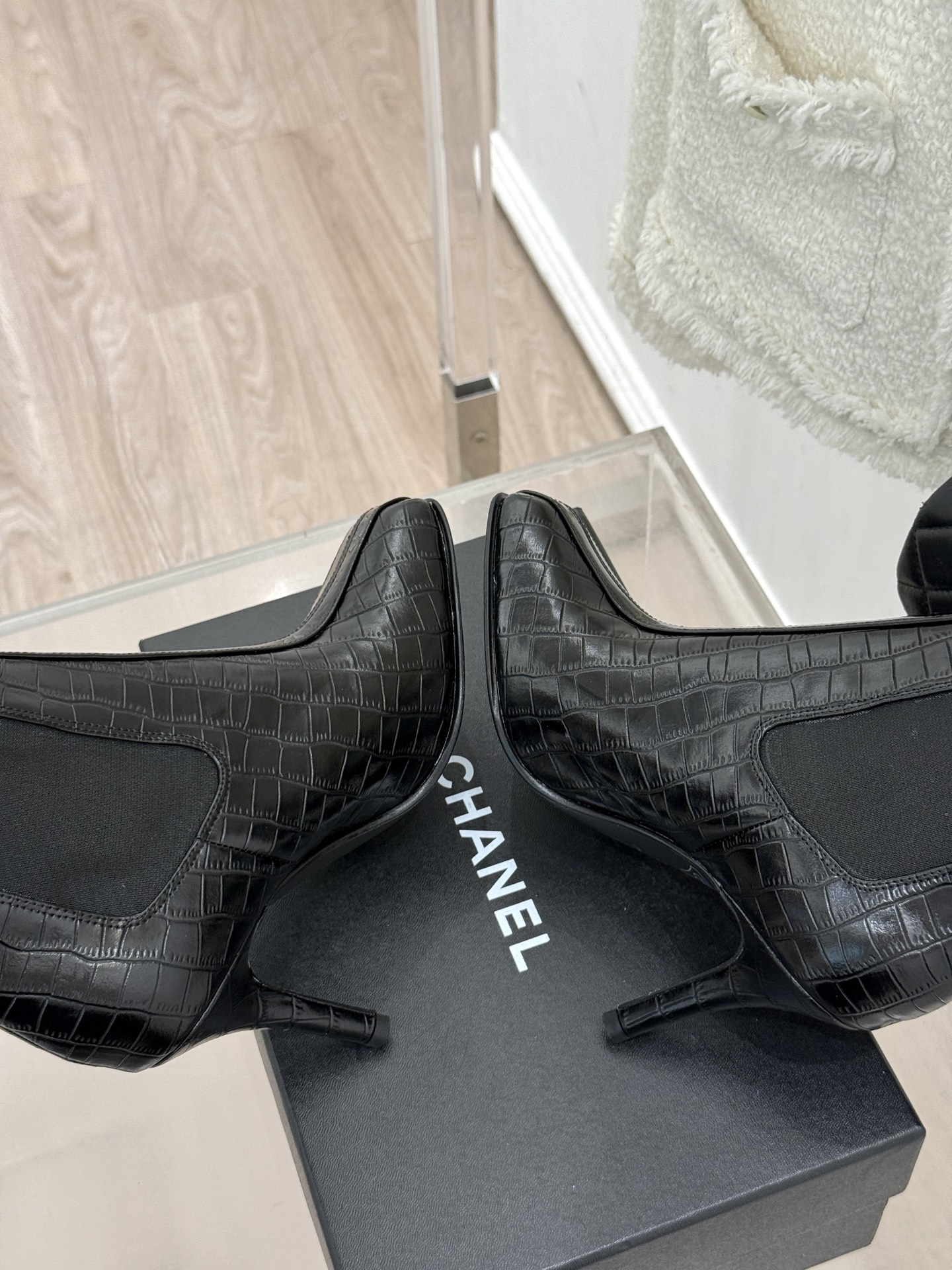 CHANE*|小香26A秋冬新品 鳄鱼纹拼接方头切尔西短靴 秋冬鞋柜C位担当 小众不撞款回头率高 时髦精闭眼入不亏 复古 CHANE*|小香26A秋冬新品 鳄鱼纹拼接方头切尔西短靴 秋冬鞋柜C位担当 小众不撞款回头率高 时髦精闭眼入不亏 复古