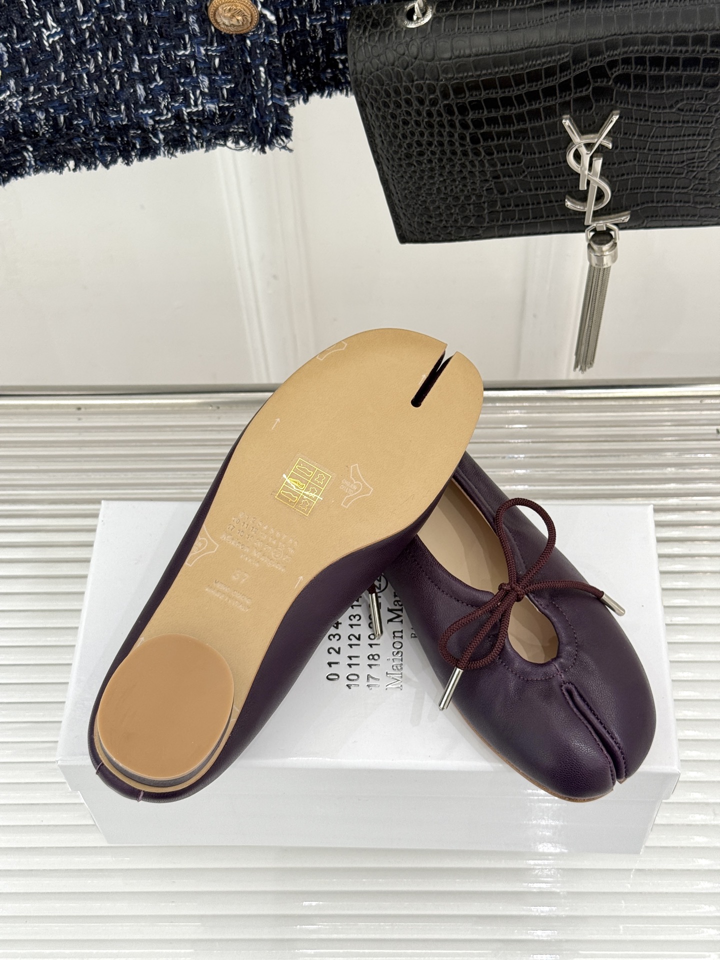 MaisonMargiela｜MM6马吉拉 蝴蝶结芭蕾舞鞋分趾鞋单鞋～ 解构先锋碰撞柔婉芭蕾 经典Tabi分趾辨识度拉满