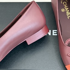CHANE*|小香26B新品双C 拼色平底芭蕾舞鞋单鞋 经典双C徽标辨识度高 撞色晕染柔雅层次感 小羊皮鞋面细腻如脂 圆 CHANE*|小香26B新品双C 拼色平底芭蕾舞鞋单鞋 经典双C徽标辨识度高 撞色晕染柔雅层次感 小羊皮鞋面细腻如脂 圆