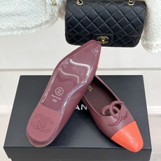 CHANE*|小香26B新品双C 拼色平底芭蕾舞鞋单鞋 经典双C徽标辨识度高 撞色晕染柔雅层次感 小羊皮鞋面细腻如脂 圆 CHANE*|小香26B新品双C 拼色平底芭蕾舞鞋单鞋 经典双C徽标辨识度高 撞色晕染柔雅层次感 小羊皮鞋面细腻如脂 圆