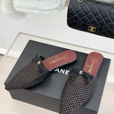 CHANE*|小香26A双C蝴蝶结 编织镂空尖头穆勒半拖 法式优雅藏在每处细节 手工编织纹理精致独特 立体蝴蝶结灵动俏皮 CHANE*|小香26A双C蝴蝶结 编织镂空尖头穆勒半拖 法式优雅藏在每处细节 手工编织纹理精致独特 立体蝴蝶结灵动俏皮
