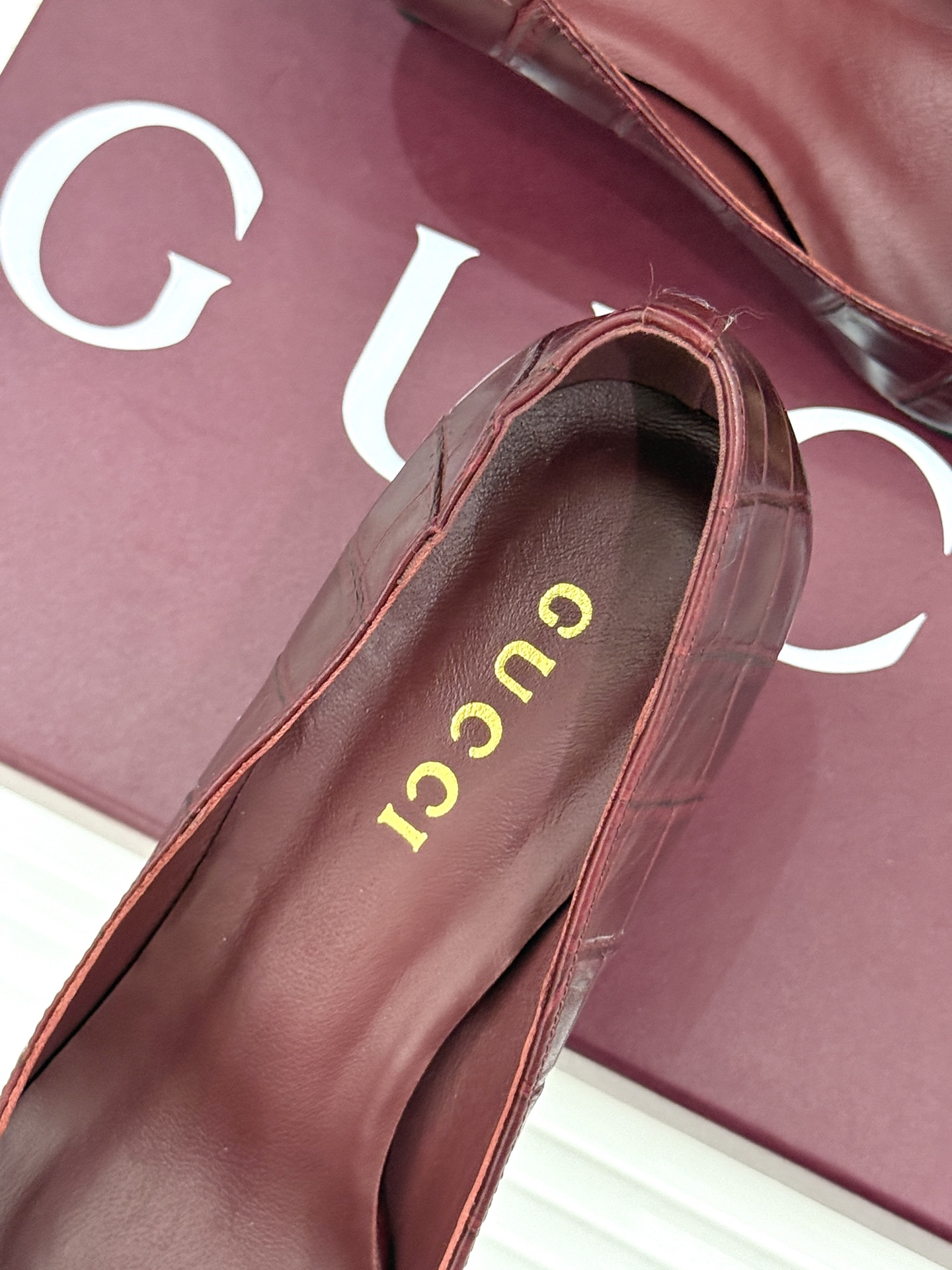 鳄鱼纹➕10 Gucci/古驰26WF新品马衔扣 Boulevard系列尖头高跟鞋 典藏马衔扣蕴藉经典 Boulevar 鳄鱼纹➕10 Gucci/古驰26WF新品马衔扣 Boulevard系列尖头高跟鞋 典藏马衔扣蕴藉经典 Boulevar