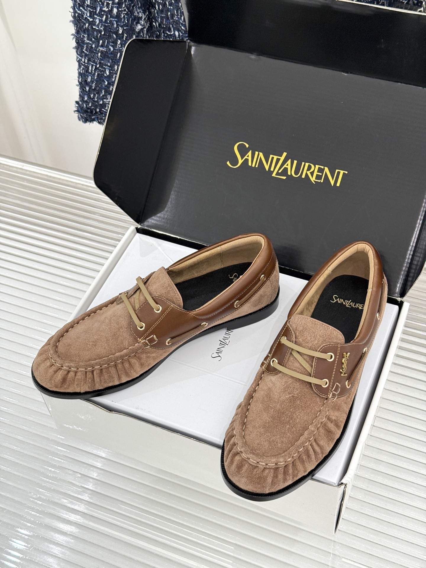 男码+40(配原版飞机盒) Saint Lauren*YSL圣罗兰26WF新品 YSL小logo乐福鞋 标志性的小log 男码+40(配原版飞机盒) Saint Lauren*YSL圣罗兰26WF新品 YSL小logo乐福鞋 标志性的小log