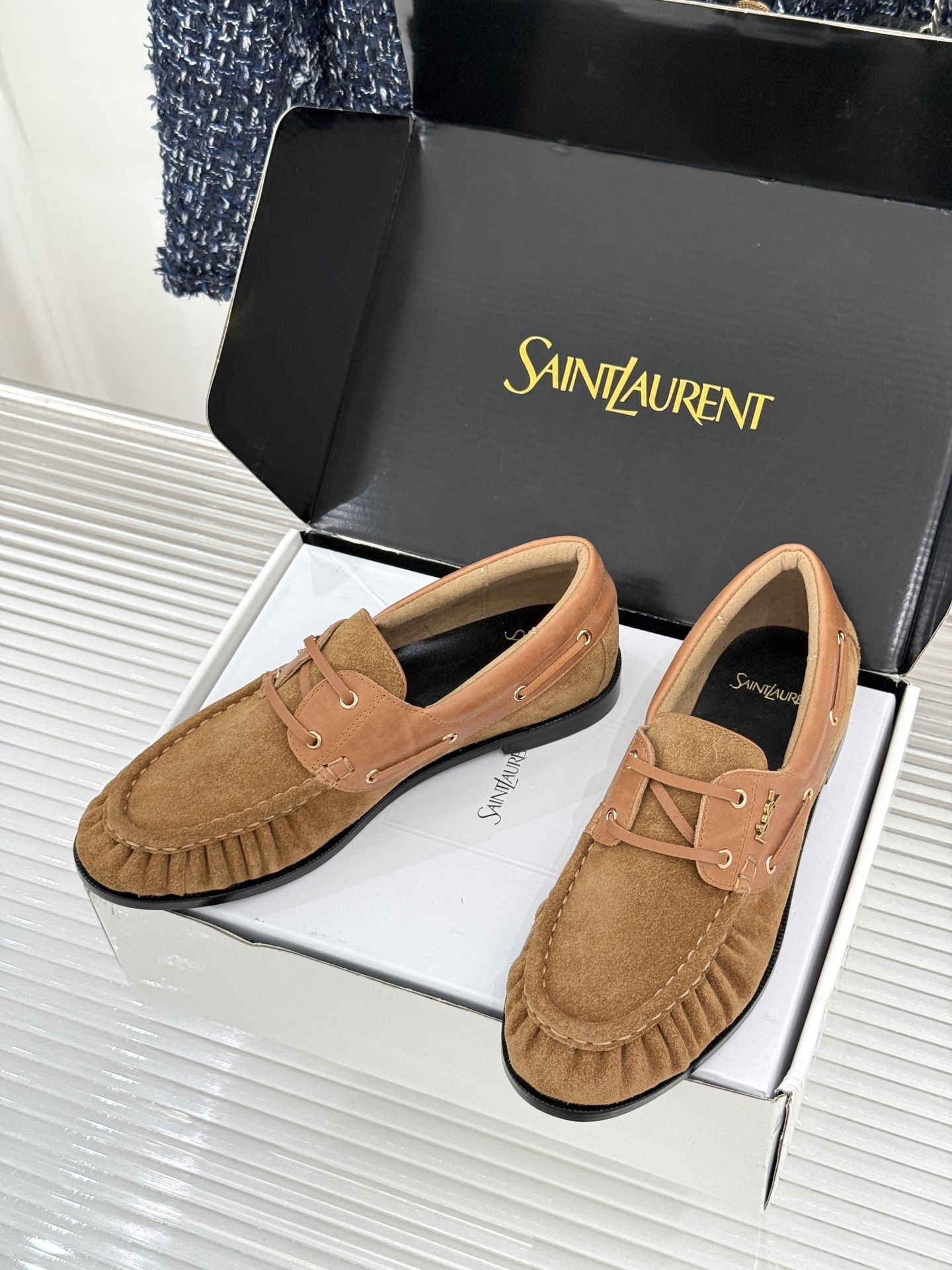 男码+40(配原版飞机盒) Saint Lauren*YSL圣罗兰26WF新品 YSL小logo乐福鞋 标志性的小log 男码+40(配原版飞机盒) Saint Lauren*YSL圣罗兰26WF新品 YSL小logo乐福鞋 标志性的小log