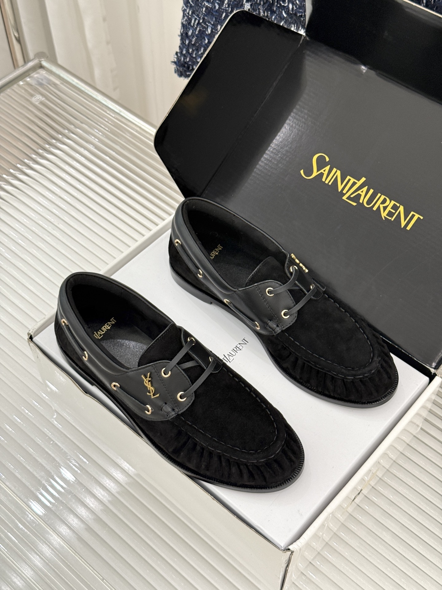 男码+40(配原版飞机盒) Saint Lauren*YSL圣罗兰26WF新品 YSL小logo乐福鞋 标志性的小log 男码+40(配原版飞机盒) Saint Lauren*YSL圣罗兰26WF新品 YSL小logo乐福鞋 标志性的小log