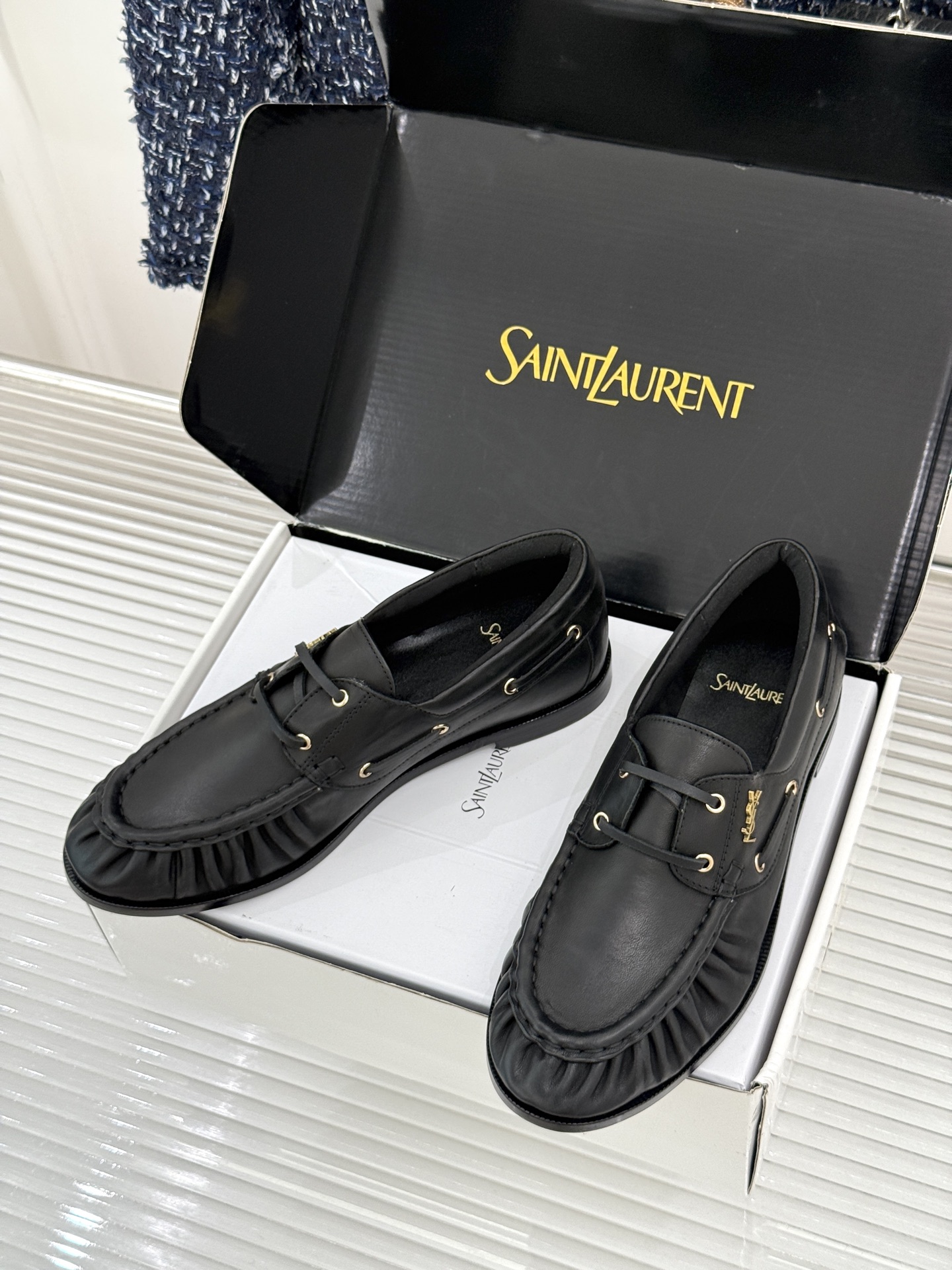 男码+40(配原版飞机盒) Saint Lauren*YSL圣罗兰26WF新品 YSL小logo乐福鞋 标志性的小log 男码+40(配原版飞机盒) Saint Lauren*YSL圣罗兰26WF新品 YSL小logo乐福鞋 标志性的小log