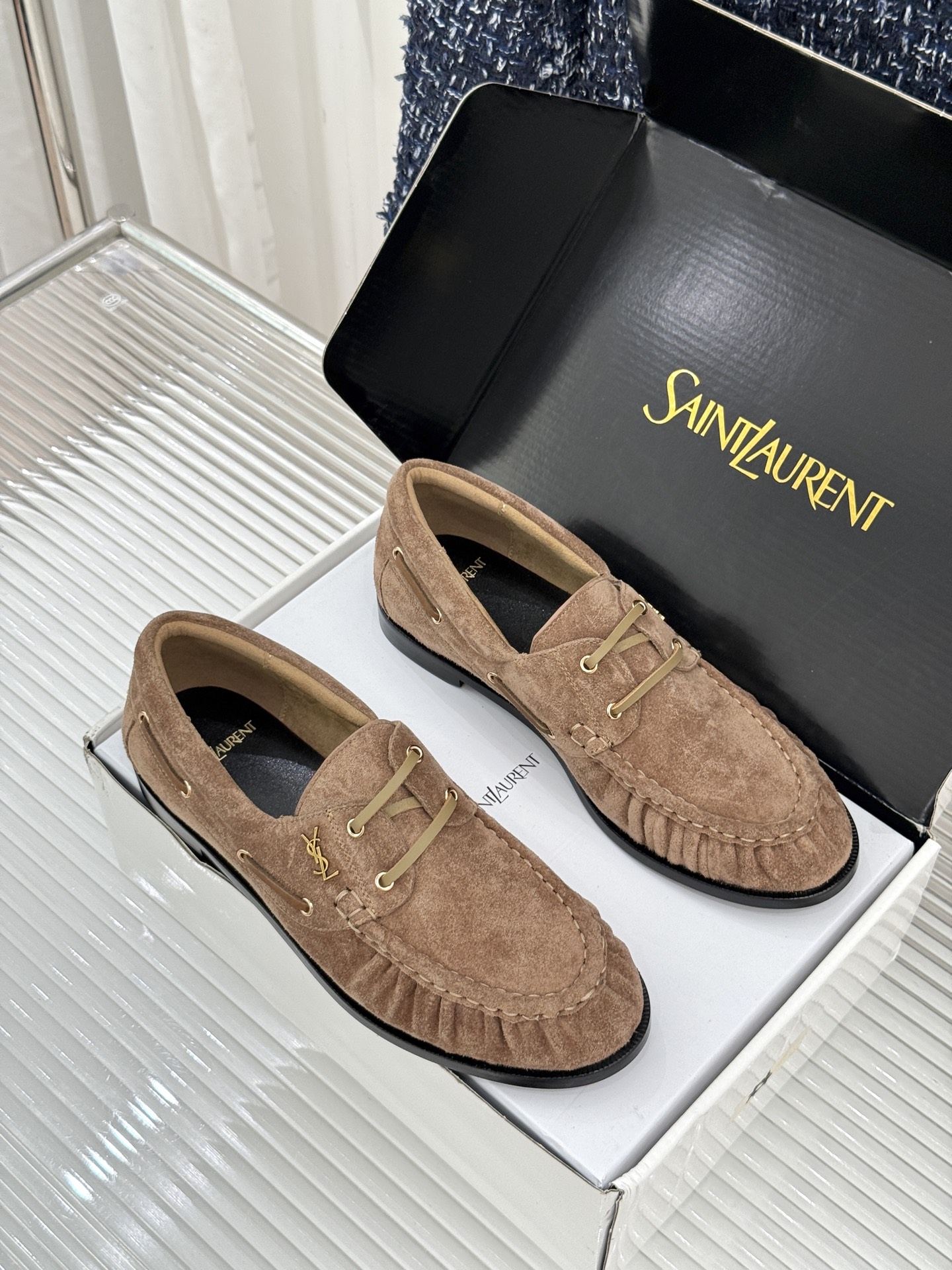男码+40(配原版飞机盒) Saint Lauren*YSL圣罗兰26WF新品 YSL小logo乐福鞋 标志性的小log 男码+40(配原版飞机盒) Saint Lauren*YSL圣罗兰26WF新品 YSL小logo乐福鞋 标志性的小log