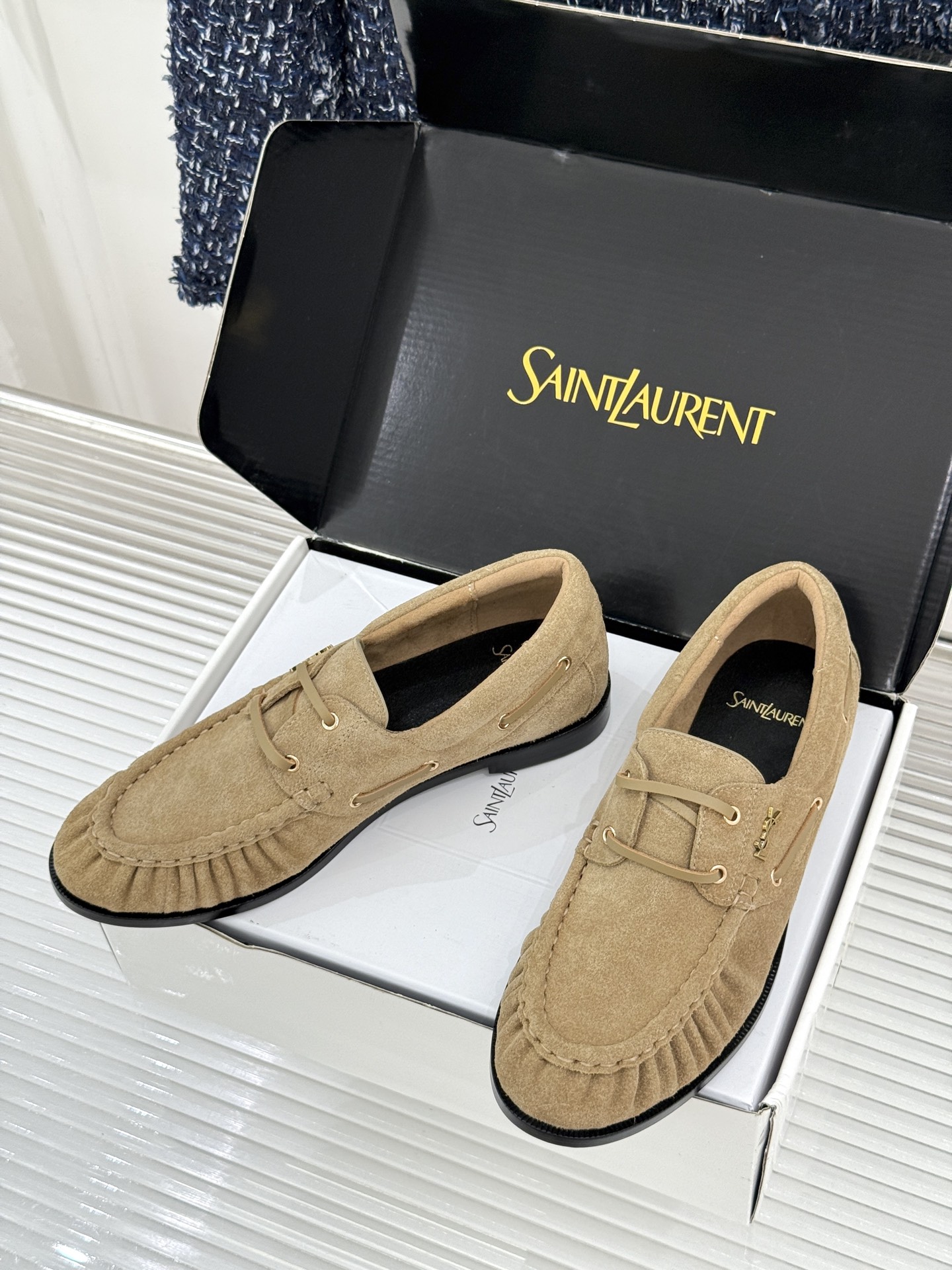 男码+40(配原版飞机盒) Saint Lauren*YSL圣罗兰26WF新品 YSL小logo乐福鞋 标志性的小log 男码+40(配原版飞机盒) Saint Lauren*YSL圣罗兰26WF新品 YSL小logo乐福鞋 标志性的小log